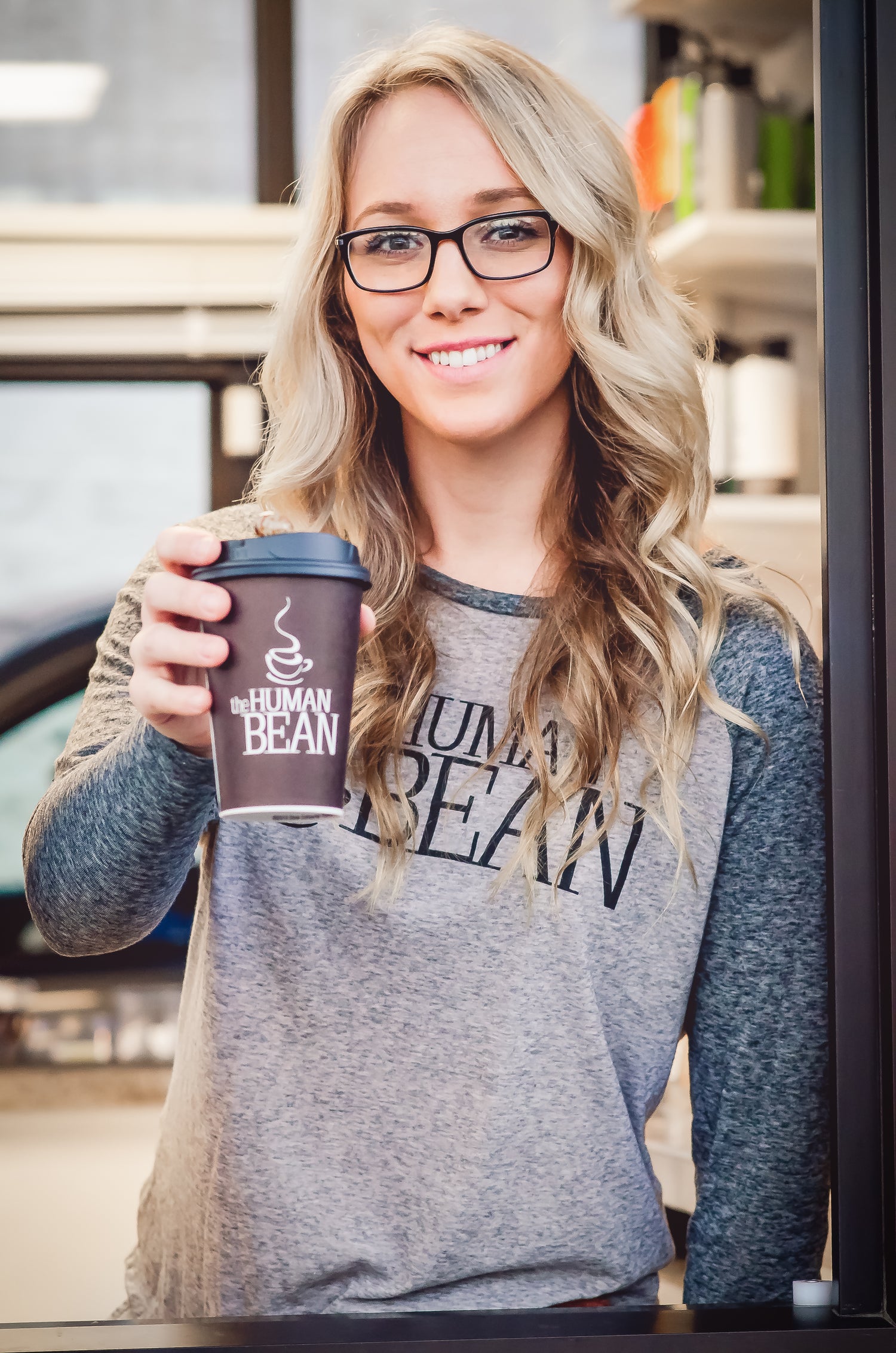 The Human Bean Drive thru coffee franchise Barista