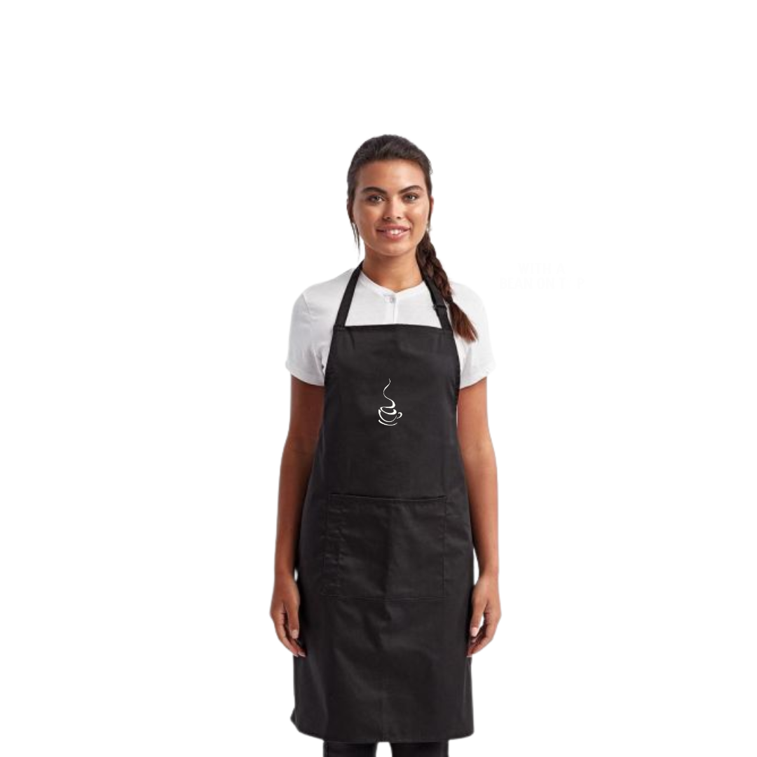 Black Apron - Cup Logo - Long