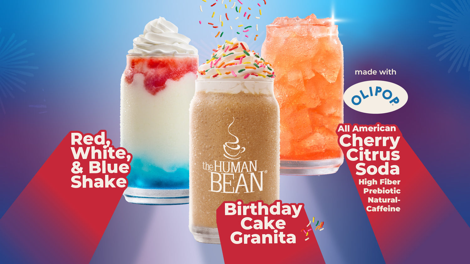 250th Summer Drink Campaign Images Smoothie, Granita and Soda